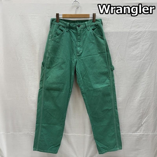 ラングラー Wrangler パンツ ワークパンツ、ペインターパンツ WM4989 カラーデニム ワーク ペインター パンツ WRAPIDIRANSIT S メンズ USED 古着 中古 50151561