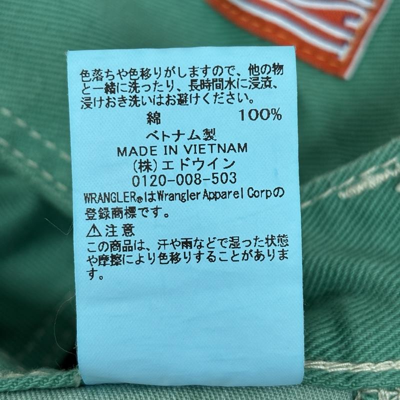 ラングラー Wrangler パンツ ワークパンツ、ペインターパンツ WM4989 カラーデニム ワーク ペインター パンツ WRAPIDIRANSIT S メンズ USED 古着 中古 50151561