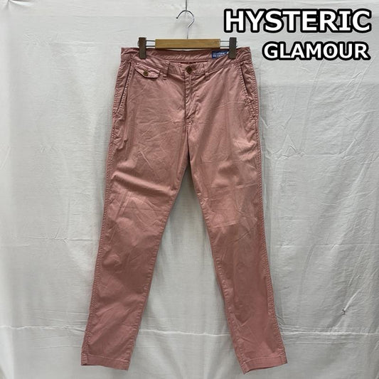 ヒステリックグラマー HYSTERIC GLAMOUR ボトムス ボトムス 0242AP04 ストレッチ スリム トラウザー パンツ M 桃 / ピンク / pink メンズ USED 古着 中古 50151562