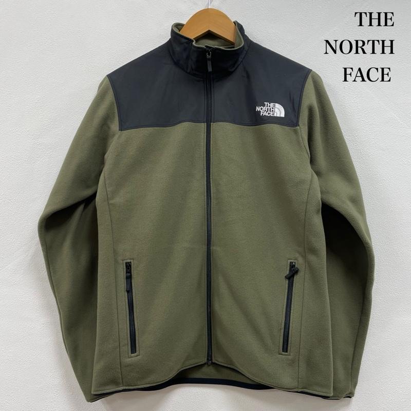 ザノースフェイス THE NORTH FACE ジャケット、上着 ジャンパー、ブルゾン マウンテンバーサマイクロ ジャケット フリース 切替 ジップアップ NL72304 M ワンポイント X ロゴ、文字 X 刺繍 カーキ / カーキ / khaki X 黒 / ブラック / black メンズ USED 古着 中古 50151576