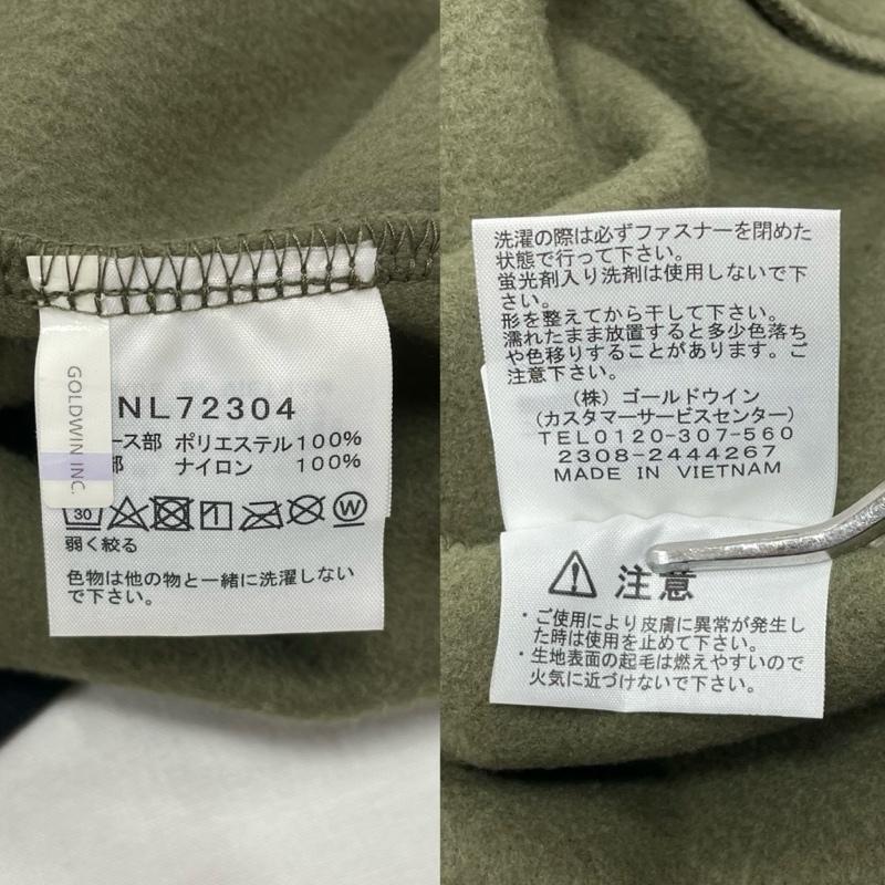 ザノースフェイス THE NORTH FACE ジャケット、上着 ジャンパー、ブルゾン マウンテンバーサマイクロ ジャケット フリース 切替 ジップアップ NL72304 M ワンポイント X ロゴ、文字 X 刺繍 カーキ / カーキ / khaki X 黒 / ブラック / black メンズ USED 古着 中古 50151576