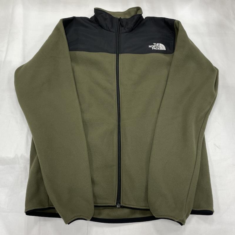 ザノースフェイス THE NORTH FACE ジャケット、上着 ジャンパー、ブルゾン マウンテンバーサマイクロ ジャケット フリース 切替 ジップアップ NL72304 M ワンポイント X ロゴ、文字 X 刺繍 カーキ / カーキ / khaki X 黒 / ブラック / black メンズ USED 古着 中古 50151576