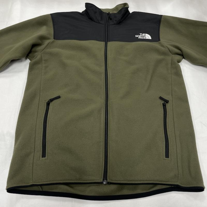 ザノースフェイス THE NORTH FACE ジャケット、上着 ジャンパー、ブルゾン マウンテンバーサマイクロ ジャケット フリース 切替 ジップアップ NL72304 M ワンポイント X ロゴ、文字 X 刺繍 カーキ / カーキ / khaki X 黒 / ブラック / black メンズ USED 古着 中古 50151576