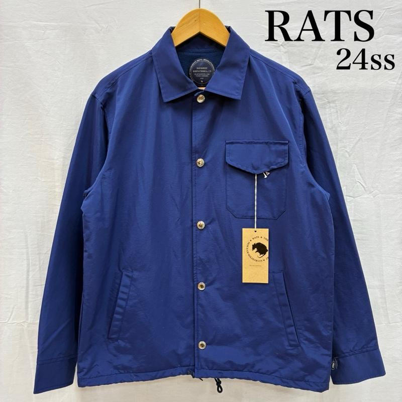 ラッツ RATS ジャケット、上着 ジャンパー、ブルゾン 24ss COACH JKT コーチジャケット 24RJ-0210 ロクヨンクロス M ワンポイント X ロゴ、文字 紺 / ネイビー / navy メンズ USED 古着 中古 50151582