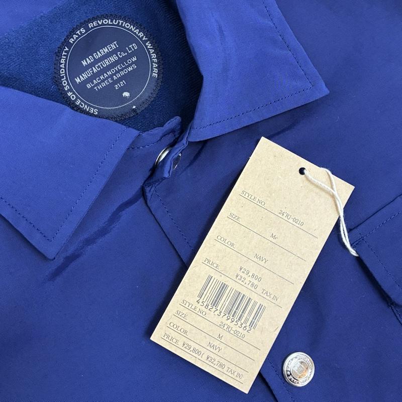 ラッツ RATS ジャケット、上着 ジャンパー、ブルゾン 24ss COACH JKT コーチジャケット 24RJ-0210 ロクヨンクロス M ワンポイント X ロゴ、文字 紺 / ネイビー / navy メンズ USED 古着 中古 50151582