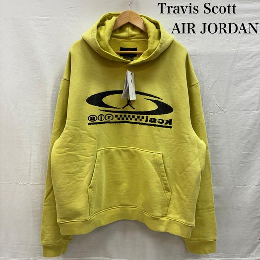 エアジョーダン AIR JORDAN パーカー 長袖 NIKE トラヴィススコット Travis Scott コラボ Pullover Hoodie 2 スウェット パーカー FQ7821-308 M ロゴ、文字 X プリント X 刺繍 メンズ USED 古着 中古 50151588