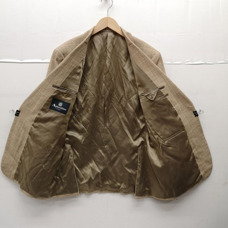 アクアスキュータム Aquascutum ジャケット、上着 ジャケット、ブレザー カシミヤ 100％ 2B シングル テーラード ジャケット BB5 L ベージュ / ベージュ / beige メンズ USED 古着 中古 50151600