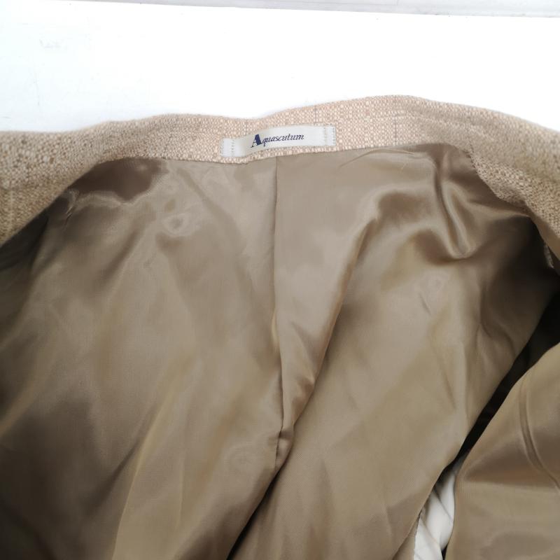 アクアスキュータム Aquascutum ジャケット、上着 ジャケット、ブレザー カシミヤ 100％ 2B シングル テーラード ジャケット BB5 L ベージュ / ベージュ / beige メンズ USED 古着 中古 50151600