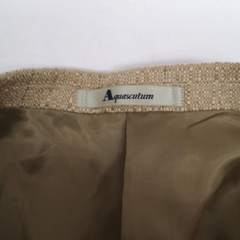 アクアスキュータム Aquascutum ジャケット、上着 ジャケット、ブレザー カシミヤ 100％ 2B シングル テーラード ジャケット BB5 L ベージュ / ベージュ / beige メンズ USED 古着 中古 50151600
