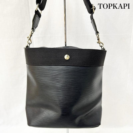 トプカピ TOPKAPI ショルダーバッグ ショルダーバッグ Breath TOPKAPI RIPPLE PVCショルダーバッグ black - 無地 黒 / ブラック / black レディース USED 古着 中古 50151615