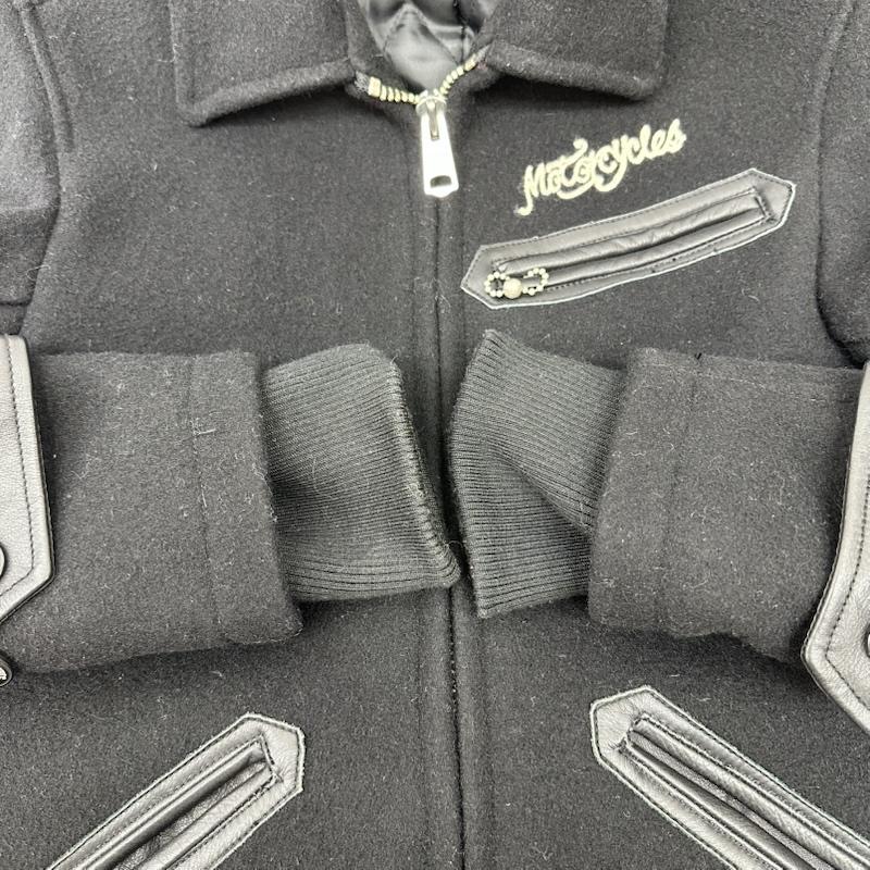 ヴァンソン VANSON ジャケット、上着 ライダース メルトン ウール ライダース ジャケット 78564E 41 M 黒 / ブラック / black メンズ USED 古着 中古 50151630