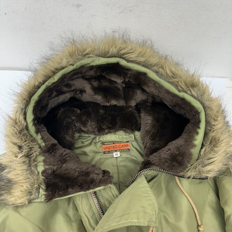 バズリクソンズ Buzz Rickson s ジャケット、上着 フライトジャケット UNITED CARR N-2B フード ファー フライト ジャケット UC12350 M カーキオリーブ / カーキオリーブ / メンズ USED 古着 中古 50151632