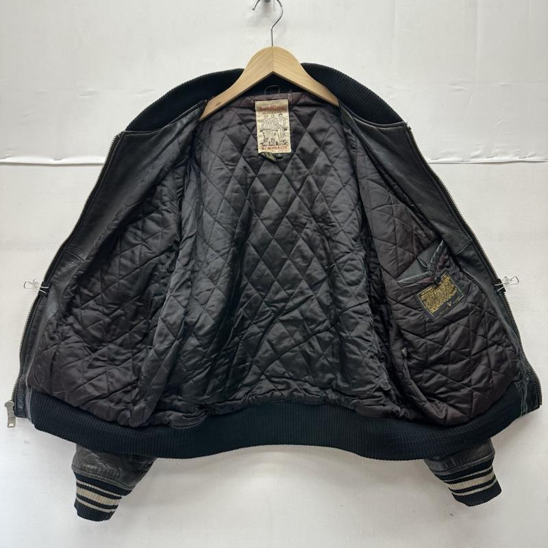 アヴィレックス AVIREX ジャケット、上着 ジャンパー、ブルゾン VARSITY JACKET バック アーチ ロゴ レザー ジャケット スタジャン S 黒 / ブラック / black メンズ USED 古着 中古 50151633