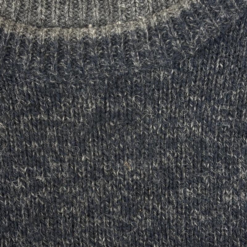 ウールリッチ WOOLRICH ニット、セーター 長袖 90s USA製 リブライン クルーネック ウール ニット セーター L 紺 / ネイビー / navy X 灰 / グレー / gray メンズ USED 古着 中古 50151645