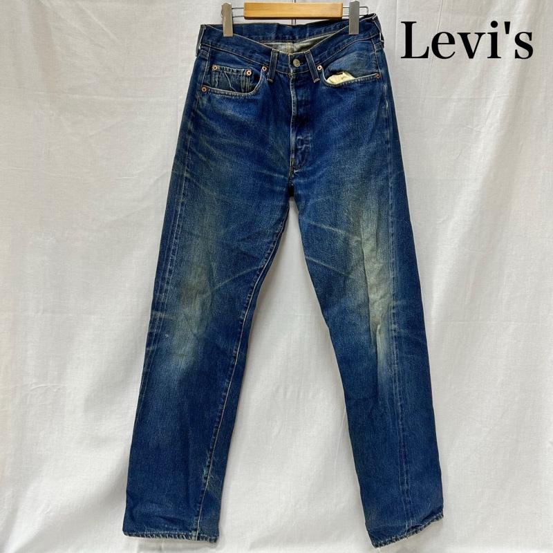 リーバイス Levi s パンツ デニム、ジーンズ 501 ボタン裏555 ビックE ボタンフライ USA製 92年製 w32 L36 32インチ 無地 青 / ブルー / blue メンズ USED 古着 中古 50151648