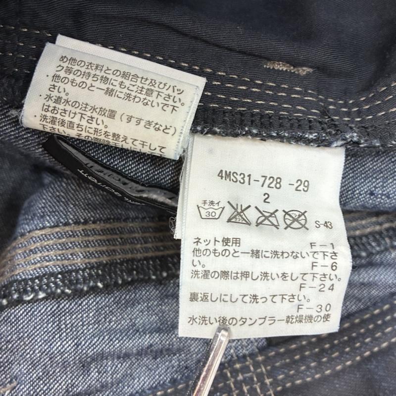 ブラックバレット Black Barrett パンツ デニム、ジーンズ NEIL BARRETT コーティング デニムパンツ ジーンズ 4MS31-728-29 2 メンズ USED 古着 中古 50151650