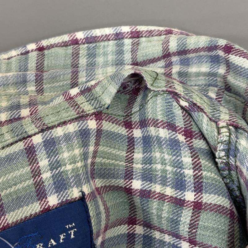 タウンクラフト TOWNCRAFT シャツ、ブラウス 長袖 90s ロングスリーブ チェック フランネル シャツ ヴィンテージ - チェック メンズ USED 古着 中古 50151660