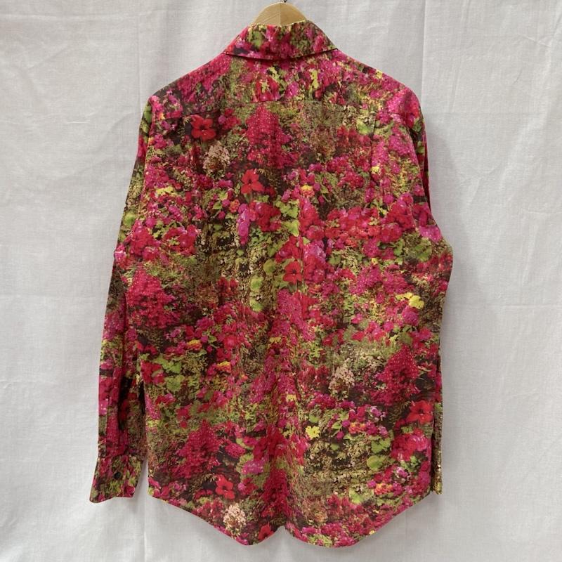ポールスミス Paul Smith シャツ、ブラウス 長袖 総柄 花柄プリント フラワー ピンク系 443654 L 総柄 X 花柄 桃 / ピンク / pink X 緑 / グリーン / green メンズ USED 古着 中古 50151672
