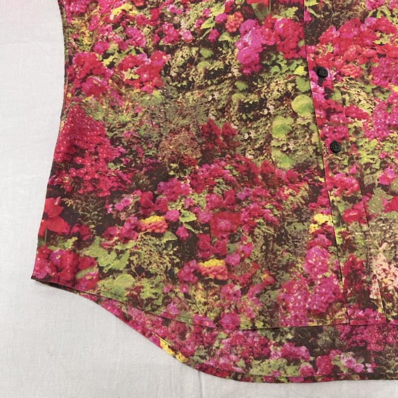 ポールスミス Paul Smith シャツ、ブラウス 長袖 総柄 花柄プリント フラワー ピンク系 443654 L 総柄 X 花柄 桃 / ピンク / pink X 緑 / グリーン / green メンズ USED 古着 中古 50151672