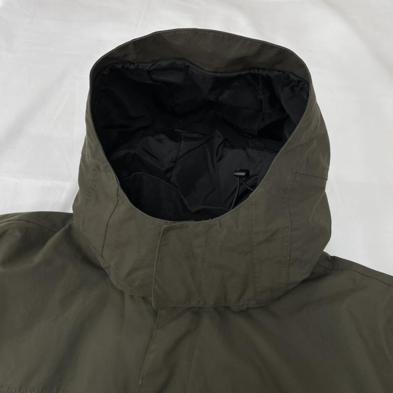 エディーバウアー Eddie Bauer ジャケット、上着 ジャンパー、ブルゾン パーカー ジャケット ジップアップ フード 防水 アウトドア ナイロン XL 無地 カーキ / カーキ / khaki メンズ USED 古着 中古 50151686