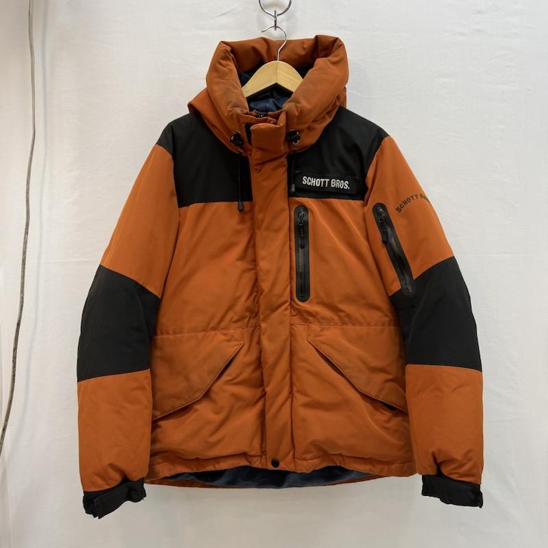 ショット schott ジャケット、上着 ダウンジャケット 2TONE DOWN PARKA ツートーン ダウンジャケット M 橙 / オレンジ / orange メンズ USED 古着 中古 50151702