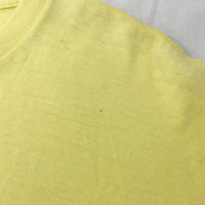 ステューシー STUSSY Tシャツ 半袖 ラスタライオン ライオンロゴ プリントTシャツ イエロー Lサイズ L プリント 黄 / イエロー / yellow メンズ USED 古着 中古 50151725