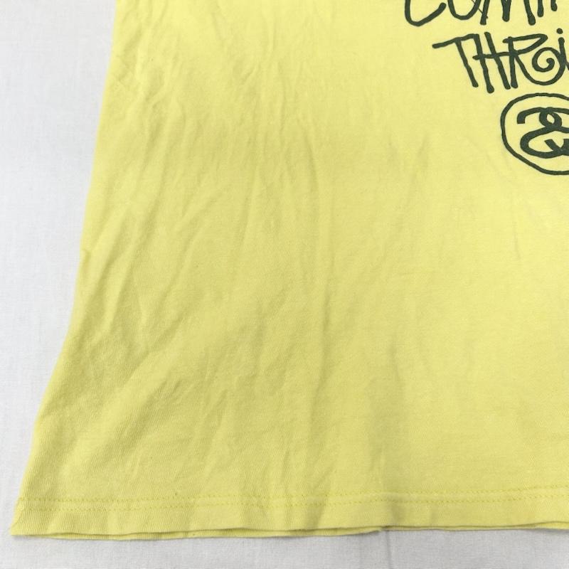 ステューシー STUSSY Tシャツ 半袖 ラスタライオン ライオンロゴ プリントTシャツ イエロー Lサイズ L プリント 黄 / イエロー / yellow メンズ USED 古着 中古 50151725