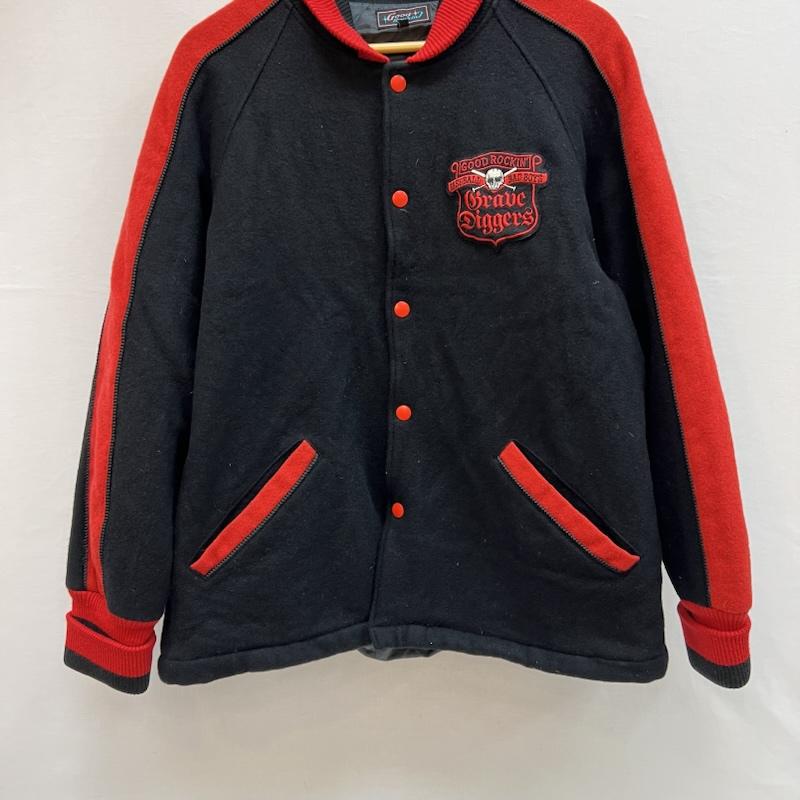 グッドルッキン GOODROCKIN  コート コート一般 ファラオジャケット スタジャン スカル 刺繍 ロカビリー L 黒 / ブラック / black X 赤 / レッド / red メンズ USED 古着 中古 50151727