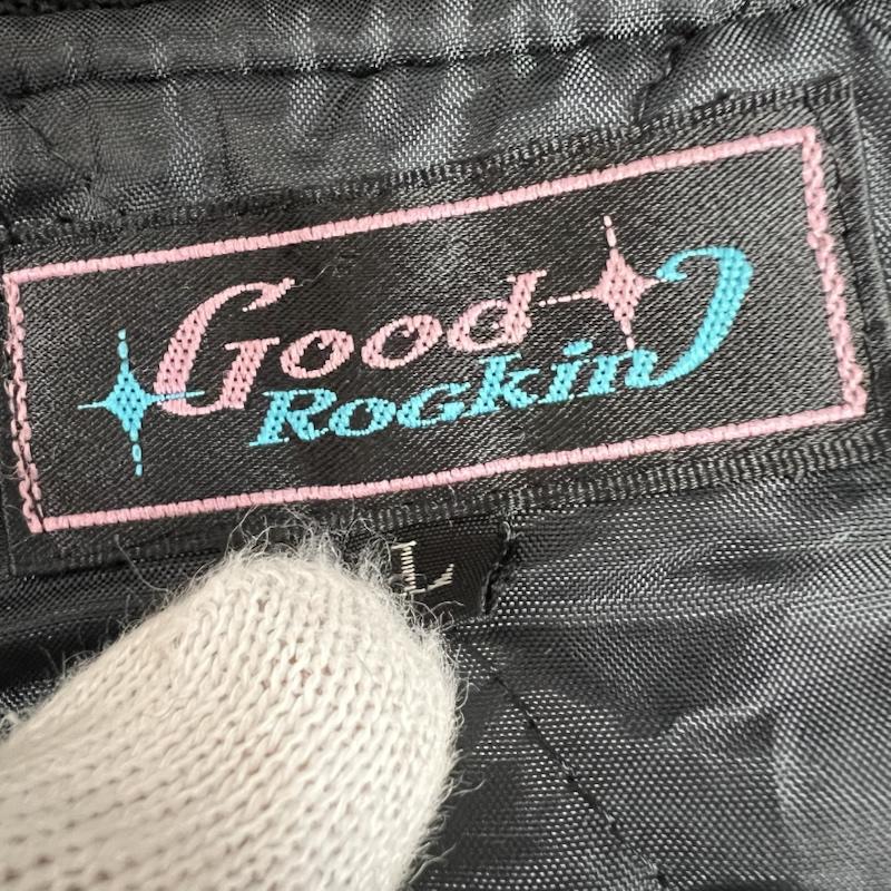 グッドルッキン GOODROCKIN  コート コート一般 ファラオジャケット スタジャン スカル 刺繍 ロカビリー L 黒 / ブラック / black X 赤 / レッド / red メンズ USED 古着 中古 50151727