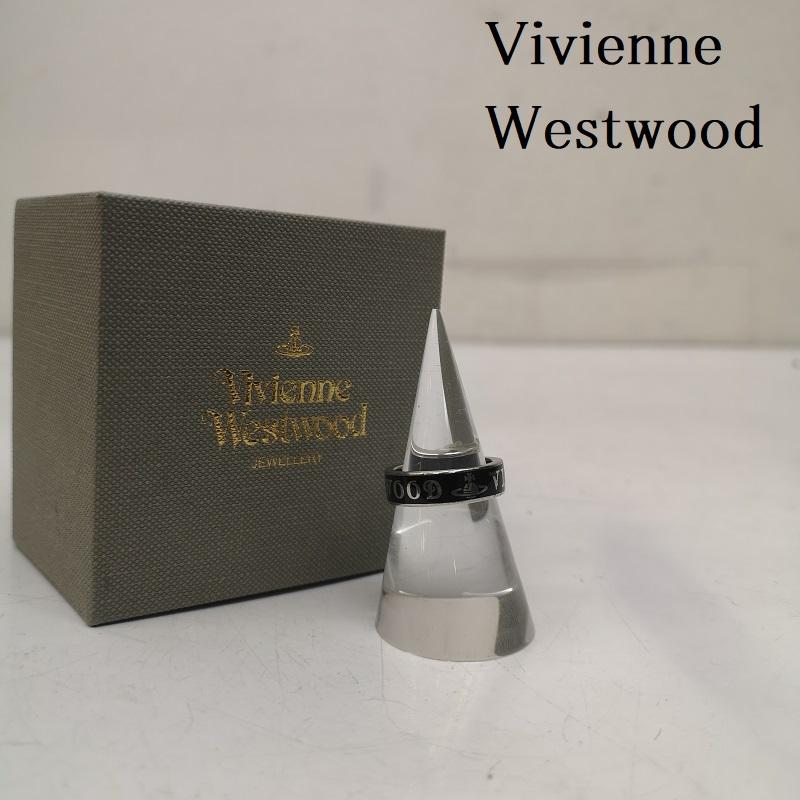 ヴィヴィアンウエストウッド Vivienne Westwood アクセサリー 指輪 コンジット ストリート シルバー リング 指輪 M 14号 SV925 - 黒 / ブラック / black メンズ USED 古着 中古 50151728