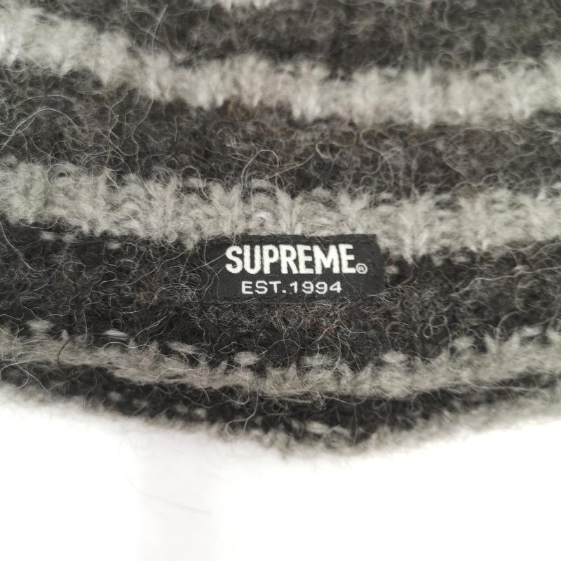 シュプリーム Supreme 帽子 ニット帽 23AW Loose Stripe Beanie アルパカ ニット キャップ - 灰 / グレー / gray メンズ USED 古着 中古 50151750