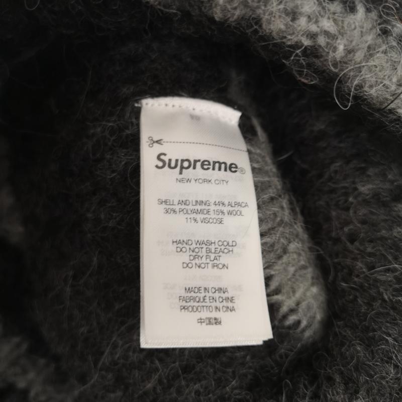 シュプリーム Supreme 帽子 ニット帽 23AW Loose Stripe Beanie アルパカ ニット キャップ - 灰 / グレー / gray メンズ USED 古着 中古 50151750