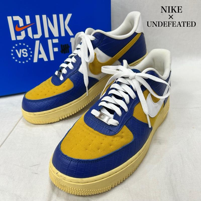 ナイキ NIKE スニーカー スニーカー dm8462-400 UNDEFEATED × Nike Air Force 1 Low 5 On It US9.5 / 27.5cm 27.5cm 青 / ブルー / blue X 黄 / イエロー / yellow X ベージュ / ベージュ / beige メンズ USED 古着 中古 50151757