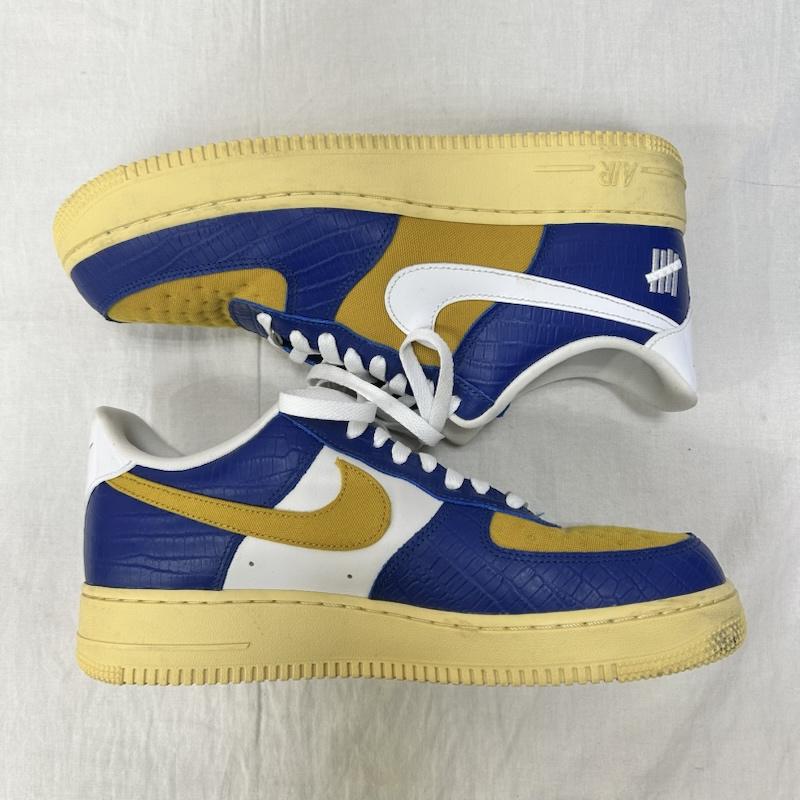ナイキ NIKE スニーカー スニーカー dm8462-400 UNDEFEATED × Nike Air Force 1 Low 5 On It US9.5 / 27.5cm 27.5cm 青 / ブルー / blue X 黄 / イエロー / yellow X ベージュ / ベージュ / beige メンズ USED 古着 中古 50151757