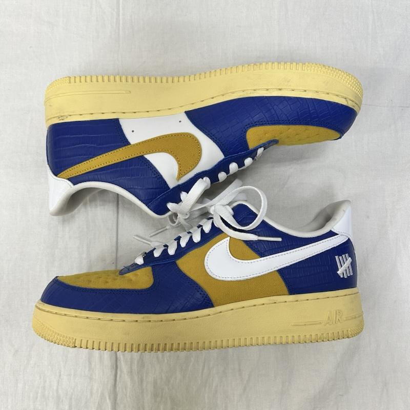ナイキ NIKE スニーカー スニーカー dm8462-400 UNDEFEATED × Nike Air Force 1 Low 5 On It US9.5 / 27.5cm 27.5cm 青 / ブルー / blue X 黄 / イエロー / yellow X ベージュ / ベージュ / beige メンズ USED 古着 中古 50151757