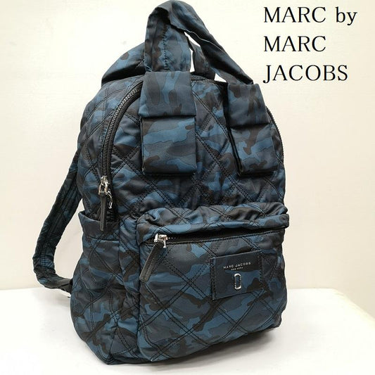 マークバイマークジェイコブス MARC by MARC JACOBS バッグ バッグ キルティング カモフラージュ 迷彩 バックパック リュックサック - 青 / ブルー / blue メンズ USED 古着 中古 50151763