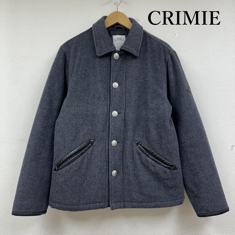 クライミー CRIMIE ジャケット、上着 ジャンパー、ブルゾン コンチョ ボタン メルトン ウール ジャケット M 灰 / グレー / gray メンズ USED 古着 中古 50151805