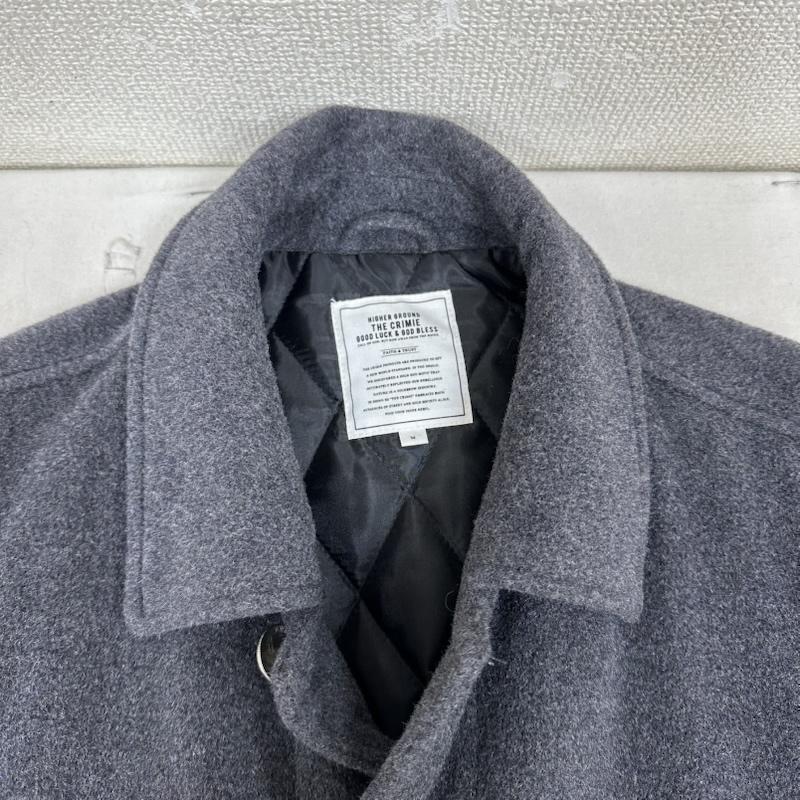 クライミー CRIMIE ジャケット、上着 ジャンパー、ブルゾン コンチョ ボタン メルトン ウール ジャケット M 灰 / グレー / gray メンズ USED 古着 中古 50151805