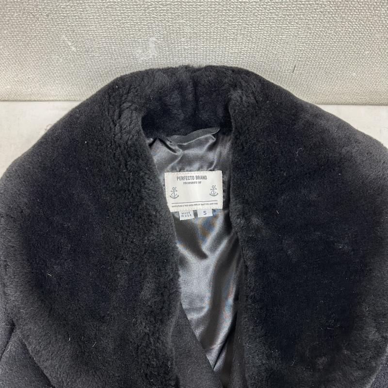 ショット schott コート コート一般 USA製 襟ボア P ピー コート p74285 S 黒 / ブラック / black メンズ USED 古着 中古 50151808