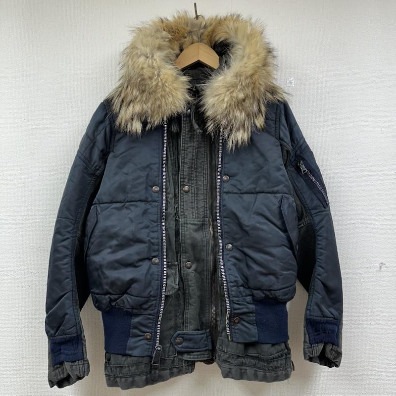 古着 USED ジャケット、上着 フライトジャケット XH3Hb ゲぺック B2nd N-2B MA-1 ドッキング ジャケット - 黒 / ブラック / black X 紺 / ネイビー / navy メンズ USED 古着 中古 50151811