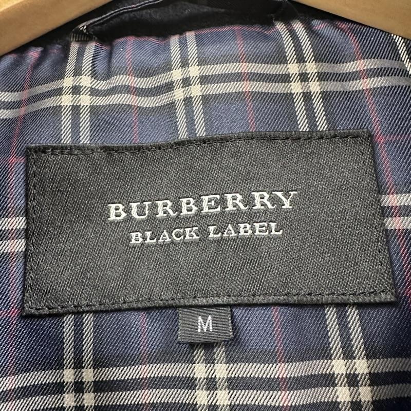 バーバリーブラックレーベル BURBERRY BLACK LABEL ジャケット、上着 ジャンパー、ブルゾン 裏地 チェック フード ウール ショート コート D1F89-662-28 M 紺 / ネイビー / navy メンズ USED 古着 中古 50151826