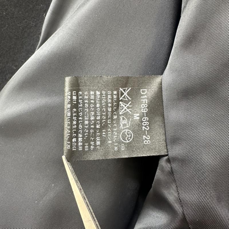 バーバリーブラックレーベル BURBERRY BLACK LABEL ジャケット、上着 ジャンパー、ブルゾン 裏地 チェック フード ウール ショート コート D1F89-662-28 M 紺 / ネイビー / navy メンズ USED 古着 中古 50151826