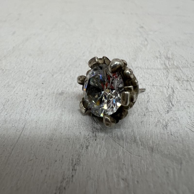 ロイヤル・オーダー ROYAL ORDER アクセサリー ピアス SILVER シルバー 925 ジルコニア ピアス - メンズ USED 古着 中古 50151828