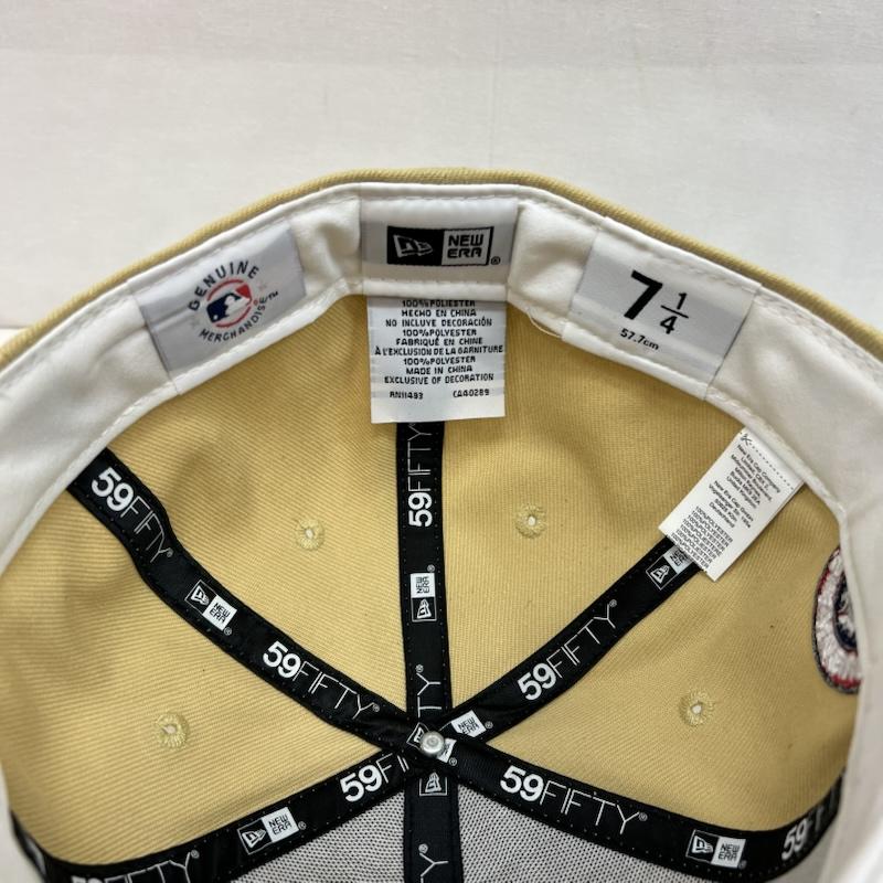 ニューエラ NEW ERA 帽子 キャップ 日本未発売 エンゼルス シティコネクト ツートン 7 1/4 57.7cm - ベージュ / ベージュ / beige X 赤 / レッド / red メンズ USED 古着 中古 50151829