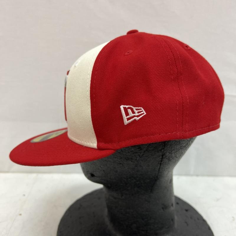 ニューエラ NEW ERA 帽子 キャップ 59FIFTY Angels エンゼルス キャップ 7 1/4 57.7cm - 白 / ホワイト / white X 赤 / レッド / red メンズ USED 古着 中古 50151830