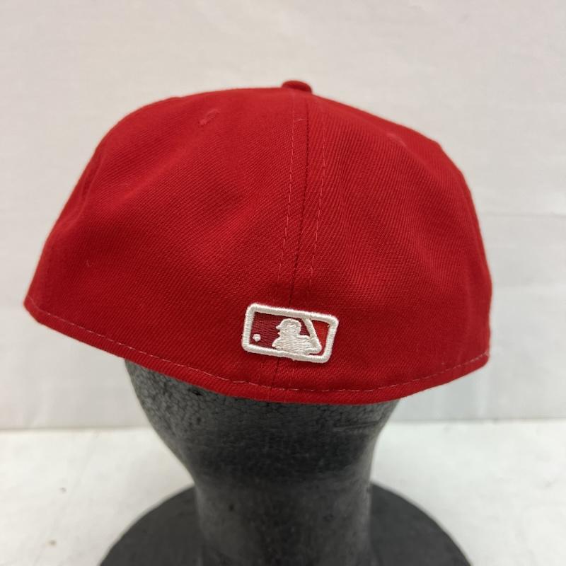 ニューエラ NEW ERA 帽子 キャップ 59FIFTY Angels エンゼルス キャップ 7 1/4 57.7cm - 白 / ホワイト / white X 赤 / レッド / red メンズ USED 古着 中古 50151830