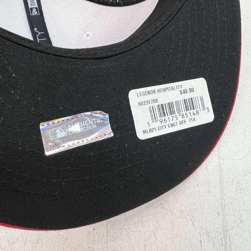 ニューエラ NEW ERA 帽子 キャップ 59FIFTY Angels エンゼルス キャップ 7 1/4 57.7cm - 白 / ホワイト / white X 赤 / レッド / red メンズ USED 古着 中古 50151830