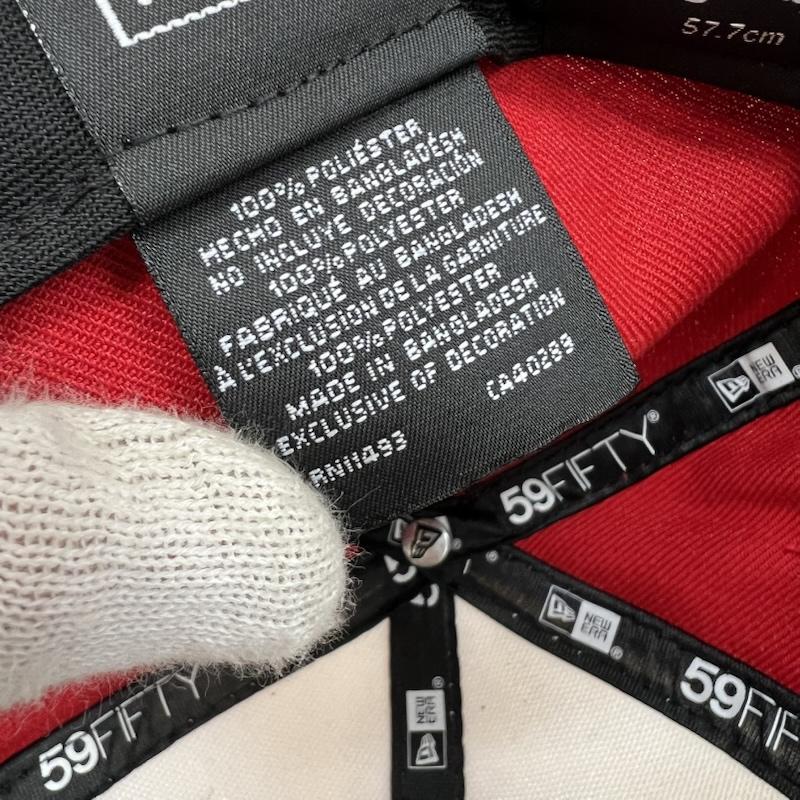 ニューエラ NEW ERA 帽子 キャップ 59FIFTY Angels エンゼルス キャップ 7 1/4 57.7cm - 白 / ホワイト / white X 赤 / レッド / red メンズ USED 古着 中古 50151830
