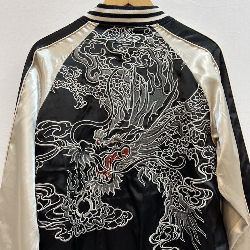 古着 USED ジャケット、上着 ジャンパー、ブルゾン 雅結 龍 和柄 刺繍 スカジャン M 黒 / ブラック / black メンズ USED 古着 中古 50151839
