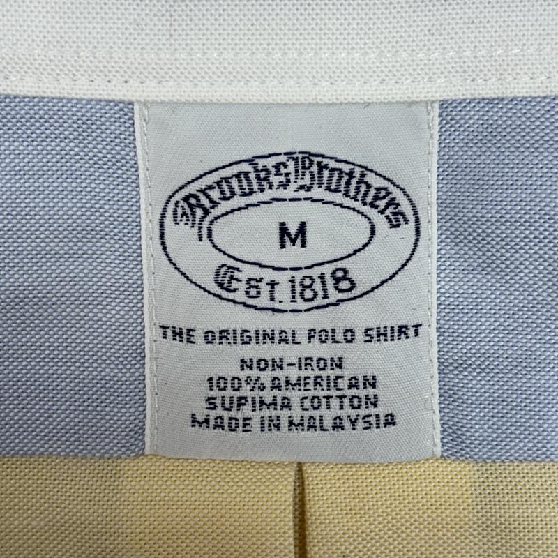 ブルックス ブラザーズ BROOKS BROTHERS シャツ、ブラウス 長袖 クレイジーパターン スーピマコットン ボタンダウン シャツ M メンズ USED 古着 中古 50151859